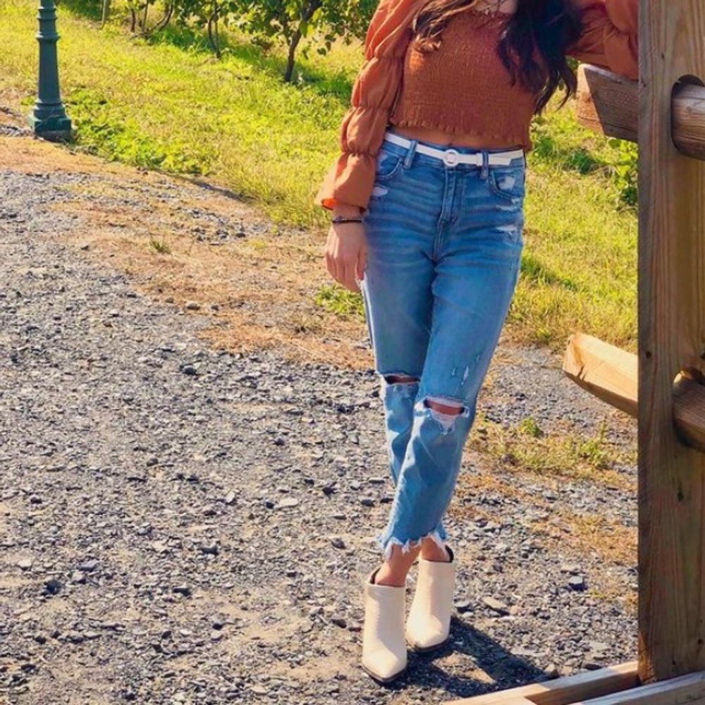 Hi-rise Jegging Crop jeans - Picture 2 of 5